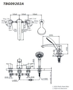 ban ve ky thuat voi xa bon toto tbg09202a