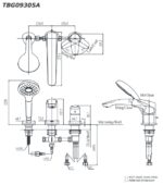 ban ve ky thuat voi xa bon toto tbg09305a