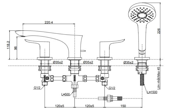 ban ve sen tam xa bon tbg01202b co tay sen cam tay