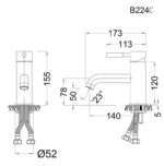 ban ve voi lavabo nong lanh caesar b224cu