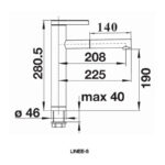 ban ve voi rua bat blanco linee s anthracite