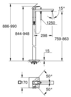 ban ve voi sen xa bon grohe 23672000 eurocube dat san
