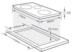 Bản vẽ kích thước Bếp từ ba HAFELE HC-I773D 536.01.905