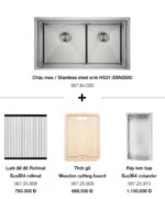 bo chau inox kem phu kien hafele hs21 ssn2s90 56791030