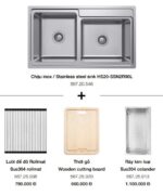 bo chau rua bat inox kem phu kien hafele hs20 ssn2s90l 56720546