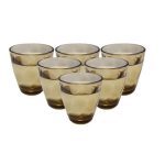 bo ly thuy tinh ferroli 6 chiec mau nau 270ml