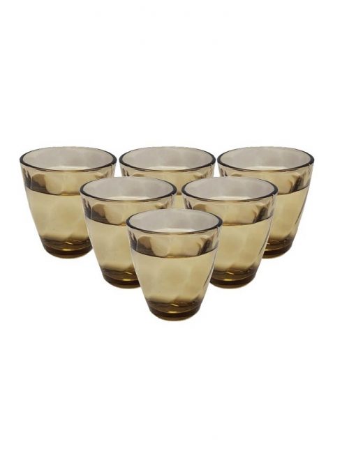 bo ly thuy tinh ferroli 6 chiec mau nau 270ml