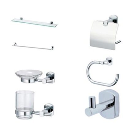 Bộ phụ kiện nhà tắm Caesar Q7300-A6 6 món inox