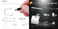 bo phu kien phong tam caesar q7300 a6 7 mon inox