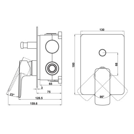 bo tron sen tam am tuong hafele kobe chrome 58915007 2