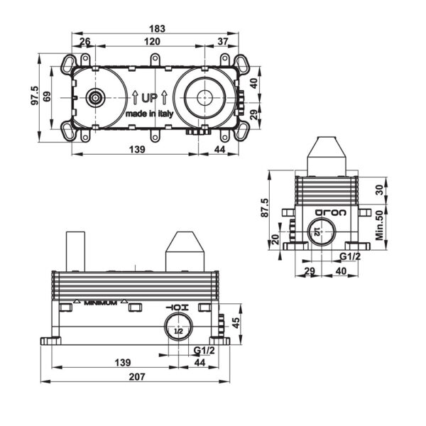 bo tron voi chau lavabo hafele 58910984 gan tuong 2