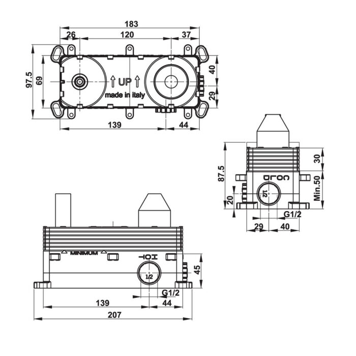 bo tron voi chau lavabo hafele 58910984 gan tuong 2