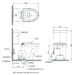 bon cau dien tu toto cs818dw6 nap rua washlet
