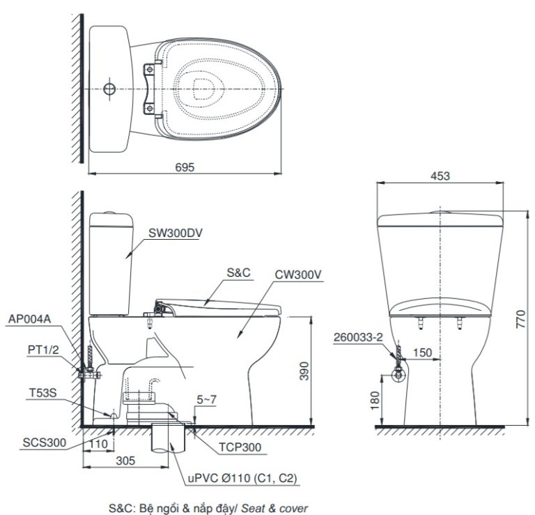 bon cau hai khoi toto cs300dt3y1 nap tc385vs