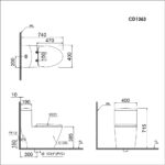 bon cau mot khoi caesar cd1363 chinh hang gia tot