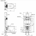 bon cau treo tuong toto cw822ra tcf4911z nap rua dien tu