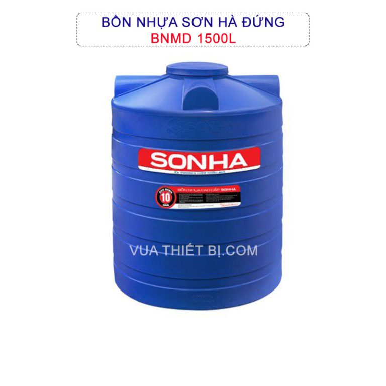 Bồn nước nhựa SƠN HÀ đứng 1500 lít BNMD001500