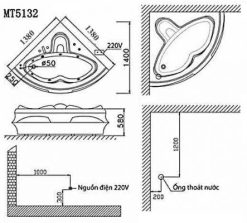 bon tam goc chan yem massage caesar mt5132 443x400