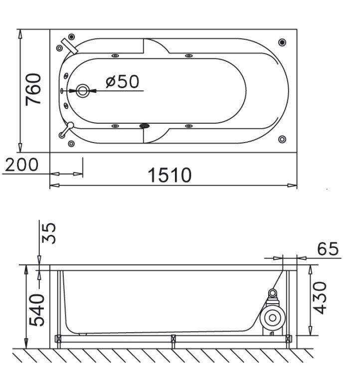 bon tam massage xay 1 5m caesar mt0350