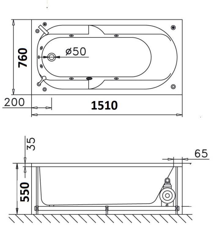 bon tam massage xay 1 5m caesar mt0650