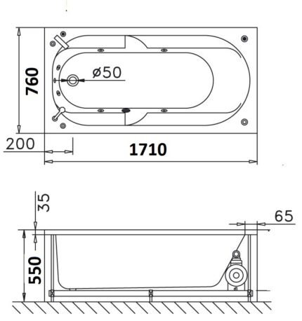 bon tam massage xay 1 7m caesar mt0670