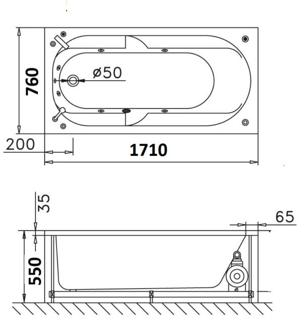 bon tam massage xay 1 7m caesar mt0670