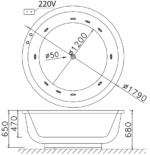 bon tam massage xay 1 7m caesar mt6470a