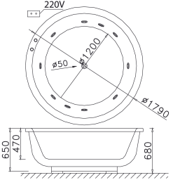 bon tam massage xay 1 7m caesar mt6470a