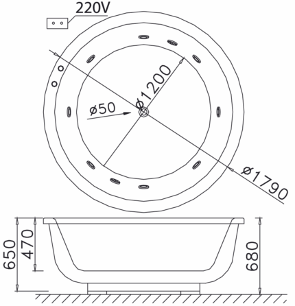 bon tam massage xay 1 7m caesar mt6470a