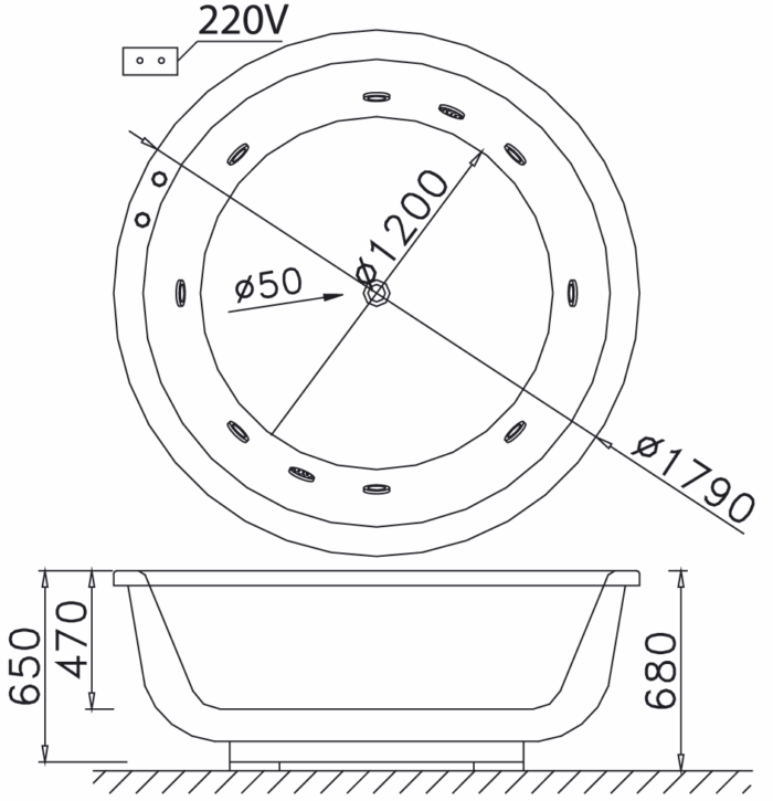 bon tam massage xay 1 7m caesar mt6470a