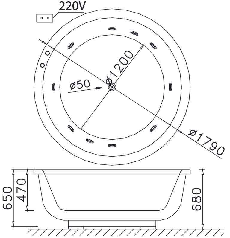 bon tam massage xay 1 7m caesar mt6470a