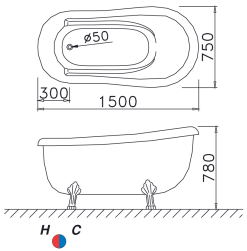 bon tam ngoi lap the caesar kt1150