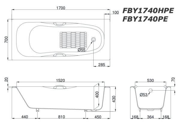 bon tam toto fby1740hpe fby1740pe xay gang trang men 17m