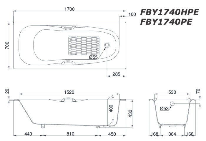 bon tam toto fby1740hpe fby1740pe xay gang trang men 17m