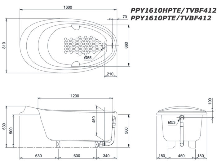 bon tam toto ppy1610ptep ppy1610ptes ppy1610hptep ppy1610hptes xay ngoc trai 16m