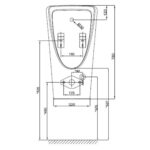 bon tieu nam american standard wp 6519dc wp 6519ac lynbrook cam ung treo tuong pin dien