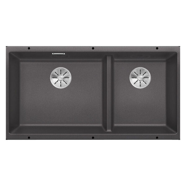 Chậu rửa bát đá BLANCO SUBLINE 480/320-U Rock Grey 2 hố