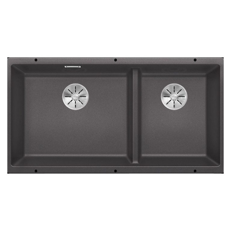 Chậu rửa bát đá BLANCO SUBLINE 480/320-U Rock Grey 2 hố