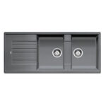 Chậu rửa bát đá BLANCO ZIA 8S 565.76.959 dương bàn 2 hố 1 bàn