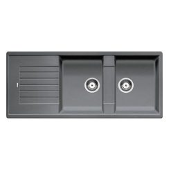Chậu rửa bát đá BLANCO ZIA 8S 565.76.959 dương bàn 2 hố 1 bàn
