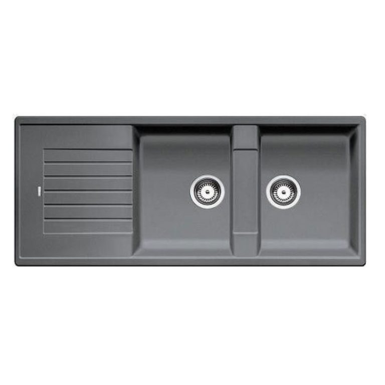 Chậu rửa bát đá BLANCO ZIA 8S 565.76.959 dương bàn 2 hố 1 bàn
