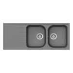 Chậu rửa bát đá Hafele HS18-GED2R80 570.35.560 2 hố 1 bàn