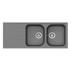 Chậu rửa bát đá Hafele HS18-GED2R80 570.35.560 2 hố 1 bàn