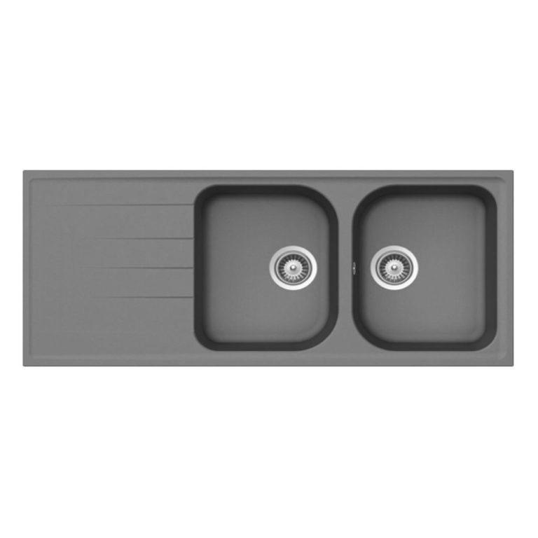 Chậu rửa bát đá Hafele HS18-GED2R80 570.35.560 2 hố 1 bàn