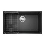 Chậu rửa bát đá KONOX Naros 760S Black 1 hố