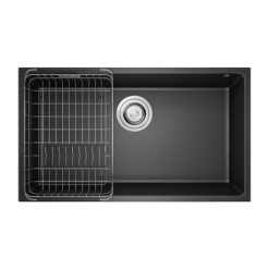 Chậu rửa bát đá KONOX Naros 760S Black 1 hố