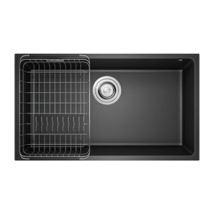 Chậu rửa bát đá KONOX Naros 760S Black 1 hố