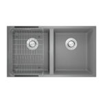 Chậu rửa bát đá KONOX Veloci 760D Grey 2 hố