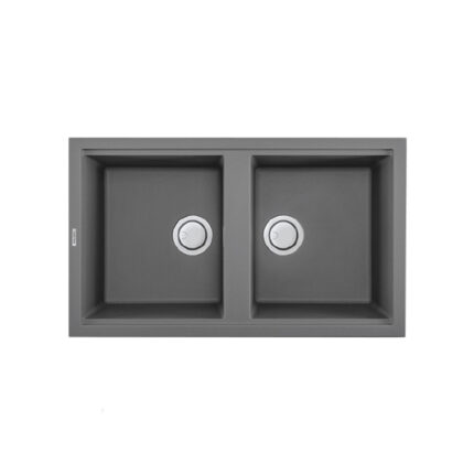 Chậu rửa bát đá Malloca TITANIUM K-45073 2 hố