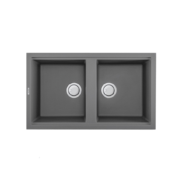 Chậu rửa bát đá Malloca TITANIUM K-45073 2 hố